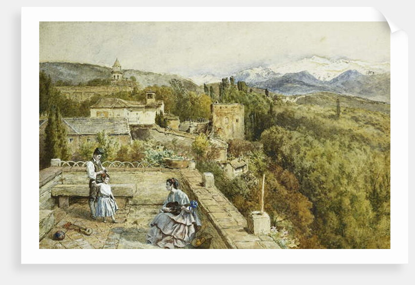 The Sierra Nevada from the Alhambra by Myles Birket Foster