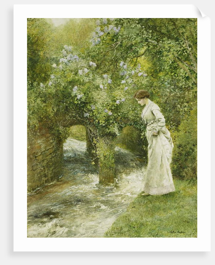 The Mill Stream in Spring by Arthur Hopkins