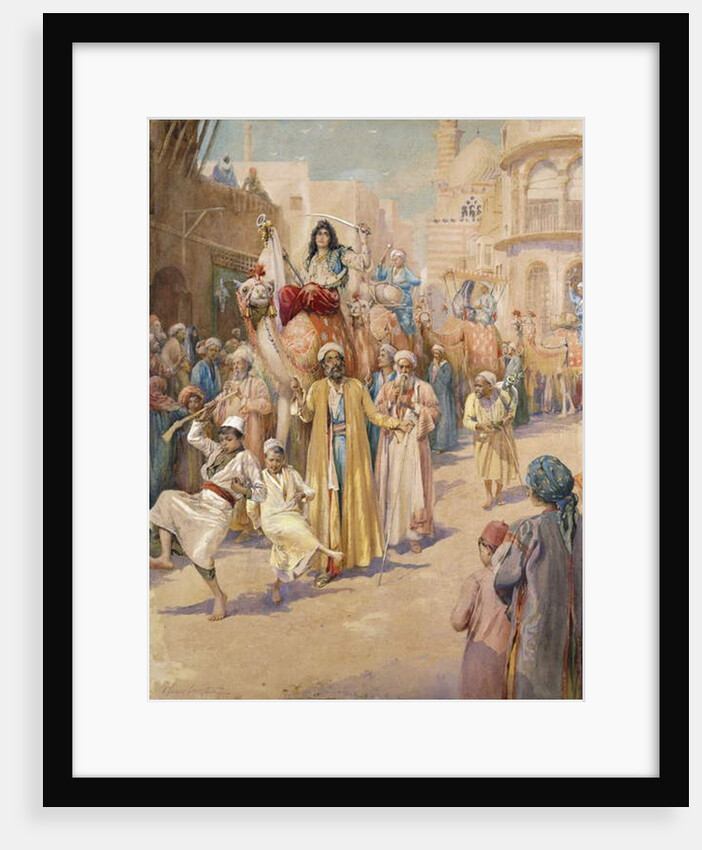 An Arab Wedding Procession Through Cairo by James Shaw Crompton