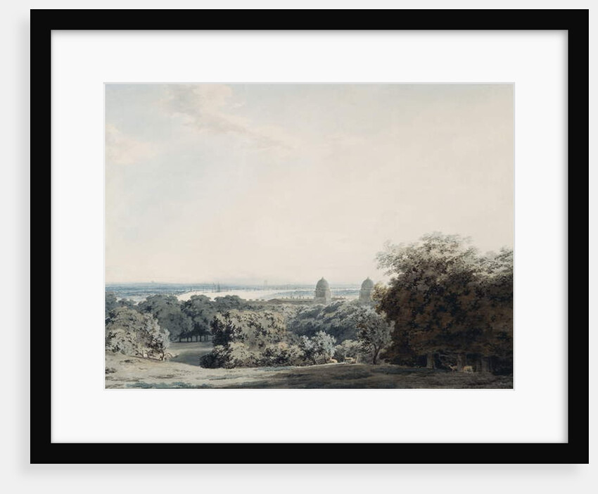 London from Greenwich Hill by John Robert Cozens