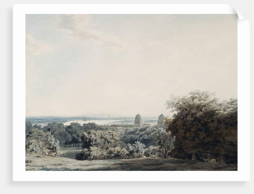 London from Greenwich Hill by John Robert Cozens