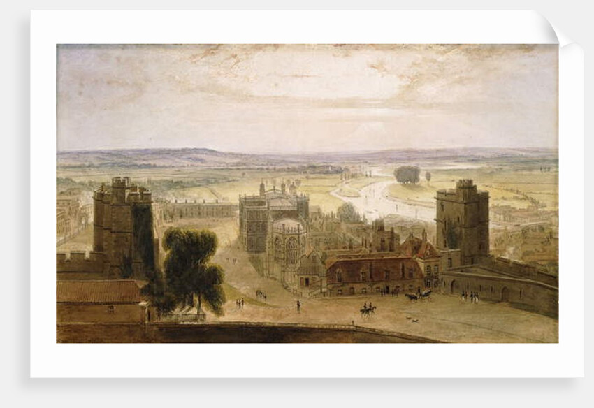 View from the Round Tower, Windsor Castle, 1827 by William Daniell