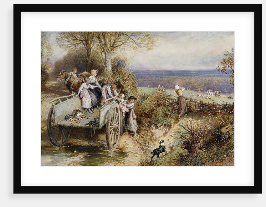 A Peep at the Hounds: 'Here They Come' by Myles Birket Foster