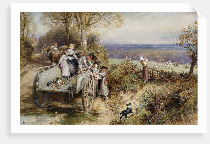 A Peep at the Hounds: 'Here They Come' by Myles Birket Foster