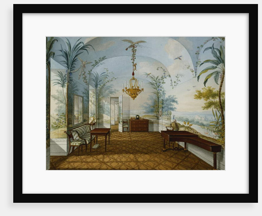 Painted Salon in the Palace of Schonbrunn Called Marian's Drawing Room, Schonbrunn, 1831 by Franz Xavier Nachtmann