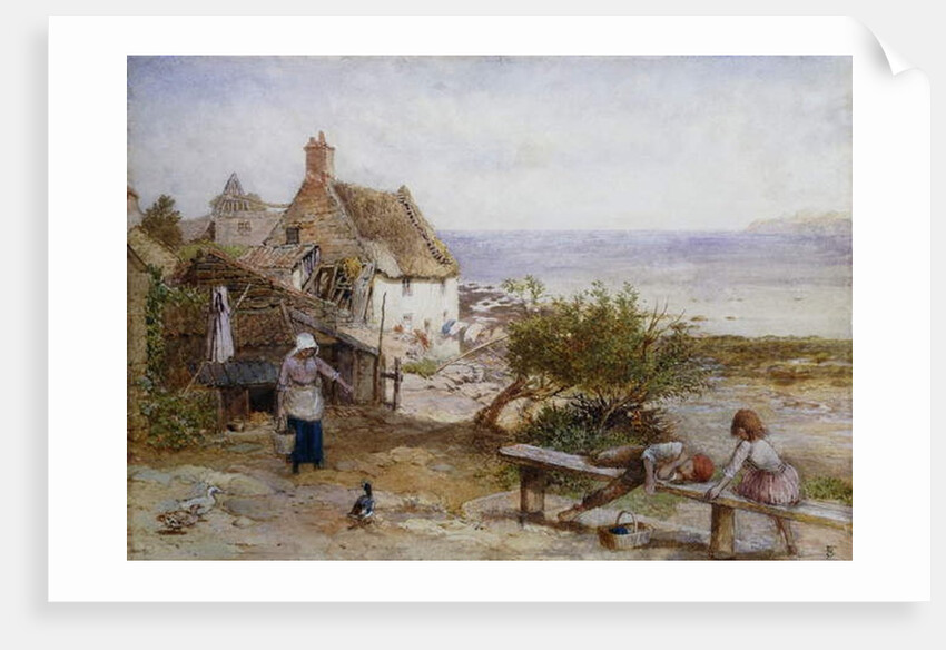 Runswick Bay, Yorkshire by Myles Birket Foster