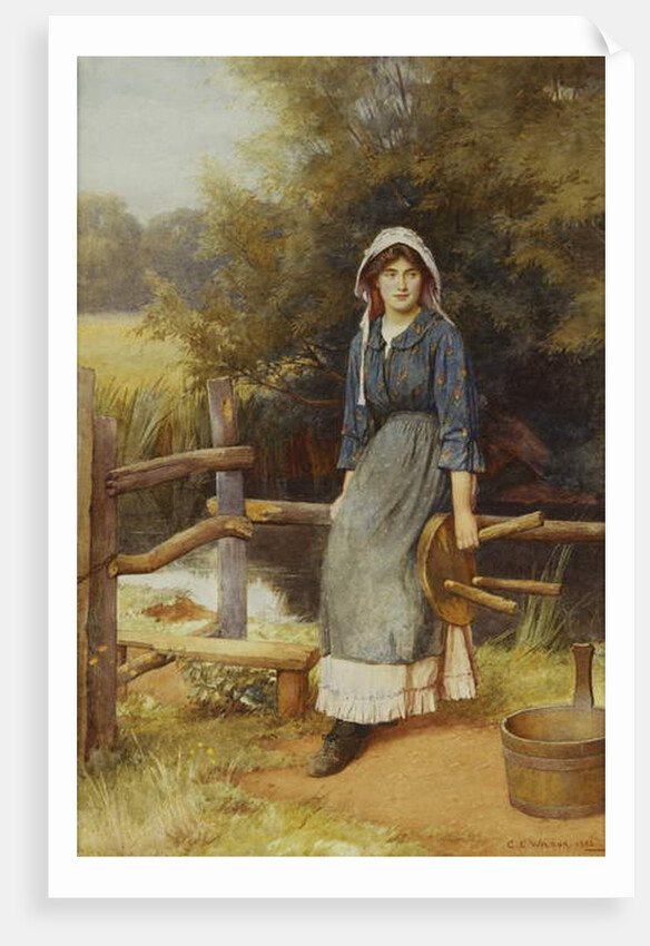 The Milkmaid, 1902 by Charles Edward Wilson