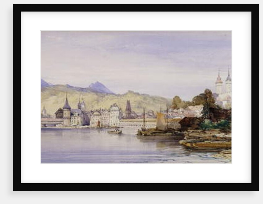 Lucerne from the Lake, 1862 by William Callow
