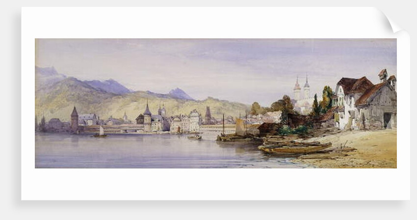 Lucerne from the Lake, 1862 by William Callow