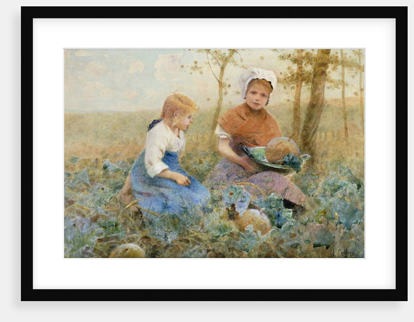 Gathering Pumpkins by Hector Caffieri