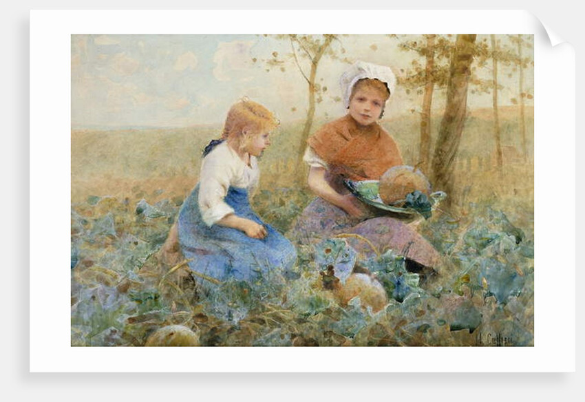 Gathering Pumpkins by Hector Caffieri