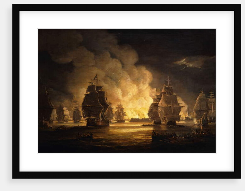 The Battle of Algiers: The Bombardment, 1824 by Thomas Luny