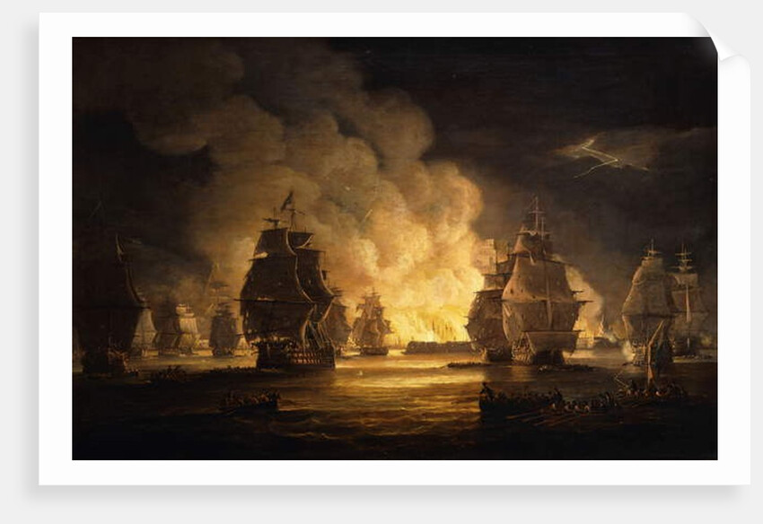 The Battle of Algiers: The Bombardment, 1824 by Thomas Luny