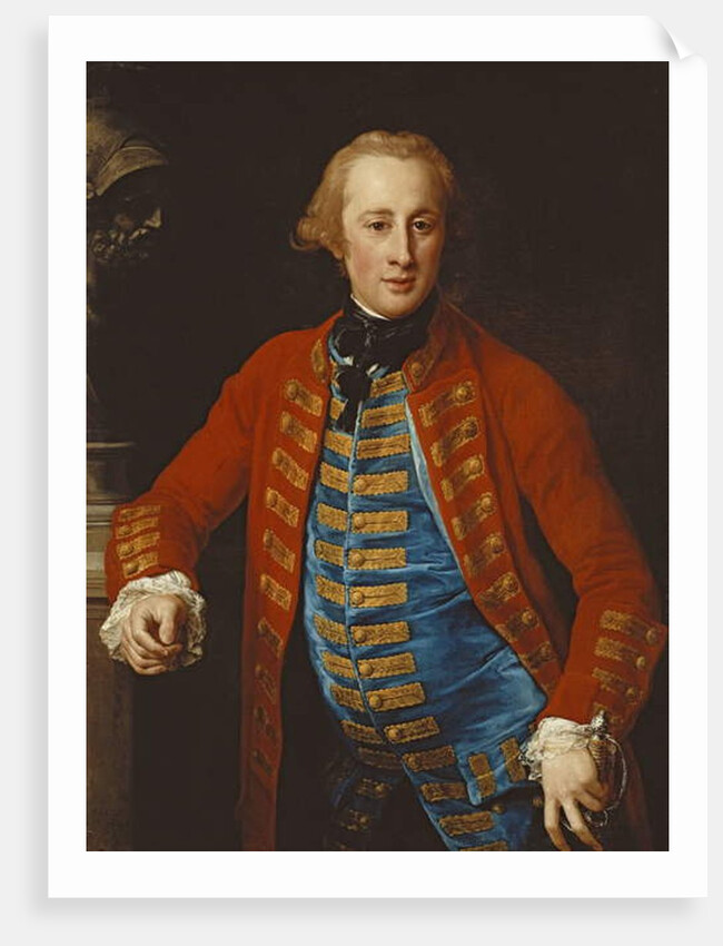 Portrait of a Cavalry Officer in Walking-Out Dress by Pompeo Girolamo Batoni