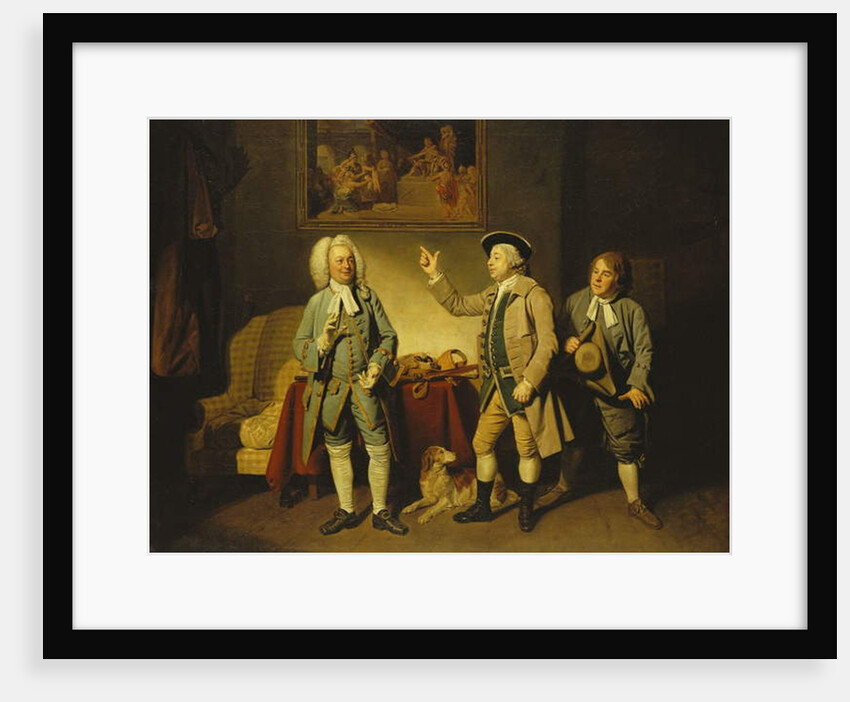 A Scene from 'Love in a Village' by Isaac Bickerstaffe by Johann Zoffany