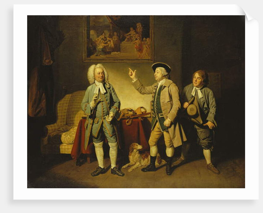 A Scene from 'Love in a Village' by Isaac Bickerstaffe by Johann Zoffany