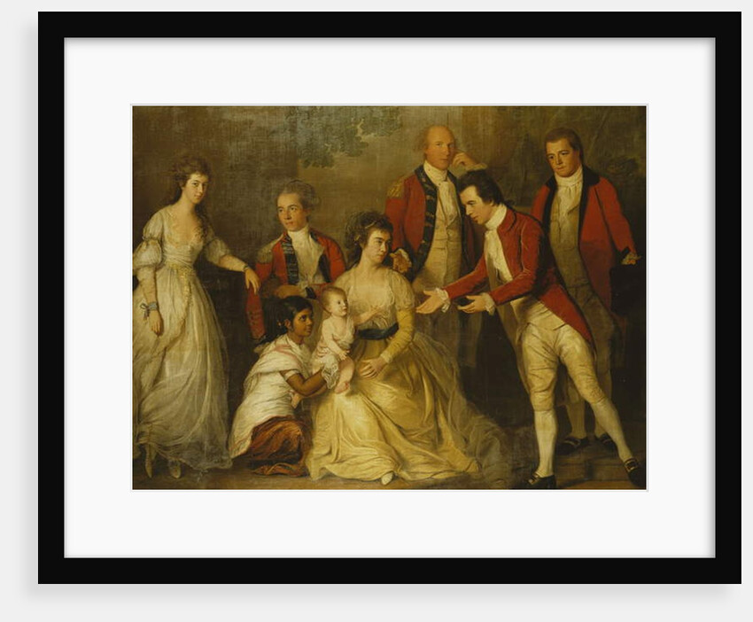 A Group Portrait of a Christening Party by Thomas Hickey