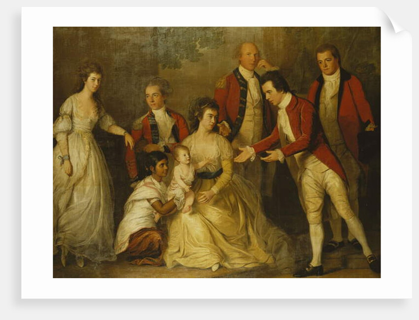 A Group Portrait of a Christening Party by Thomas Hickey