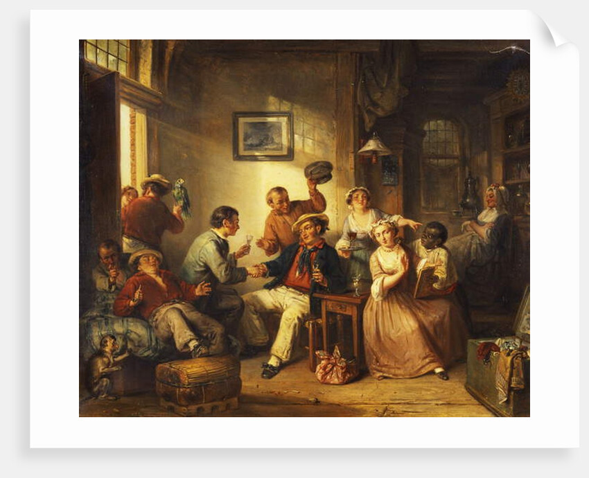 Travellers Resting in a Tavern, 1852 by Frederick Trevelyan Goodall