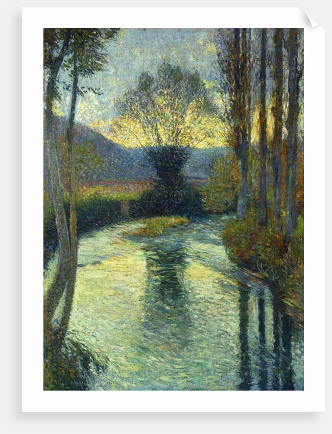 Banks of the River; Au Bord de la Riviere by Henri Jean Guillaume Martin