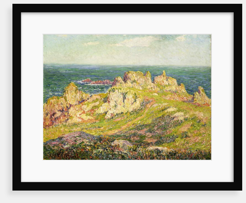 Rocks by the Sea; Rochers au Bord de la Mer by Henry Moret