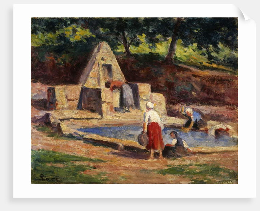 Laundry Maids, Kermouster; Kermouster, Les Lavandieres, 1914-1915 by Maximilien Luce