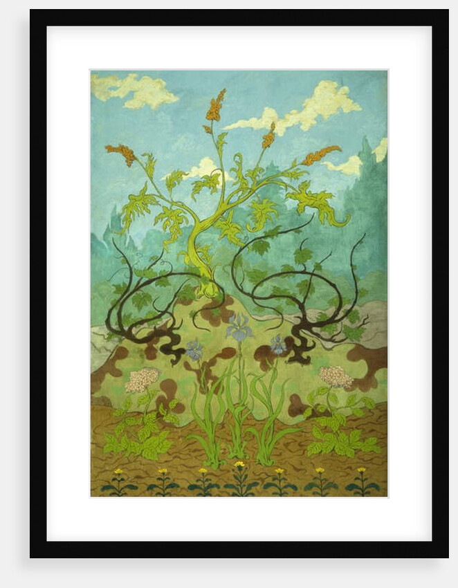 Goldenrod and Mauve Irises; Jaunes et Iris Mauves, 1899 by Paul Ranson