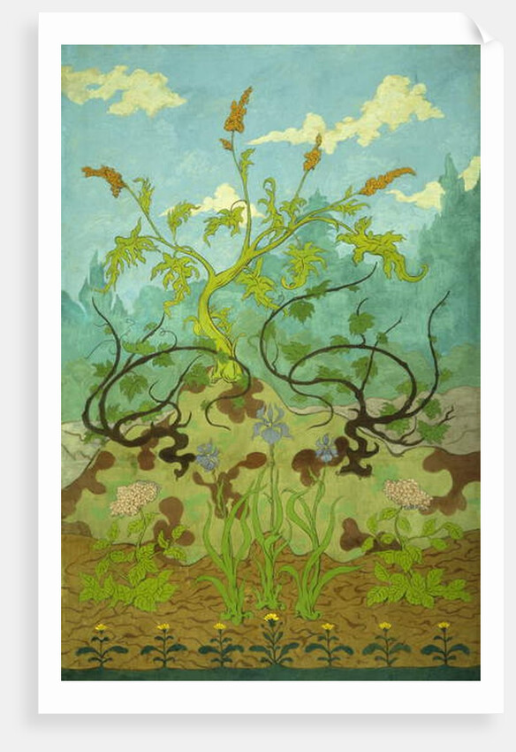 Goldenrod and Mauve Irises; Jaunes et Iris Mauves, 1899 by Paul Ranson