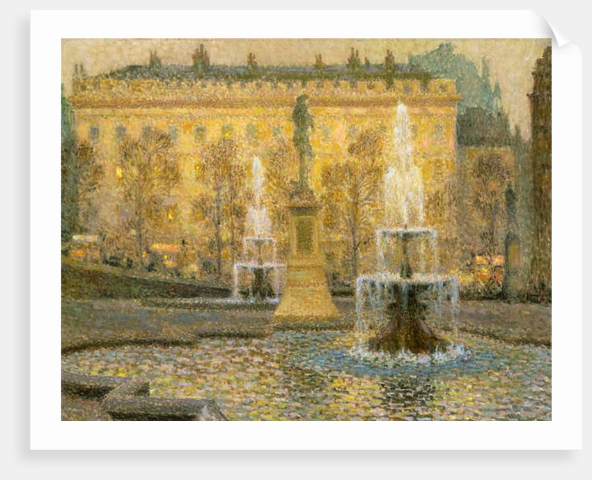 Trafalgar Square, London, 1908 by Henri Eugene Augustin Le Sidaner