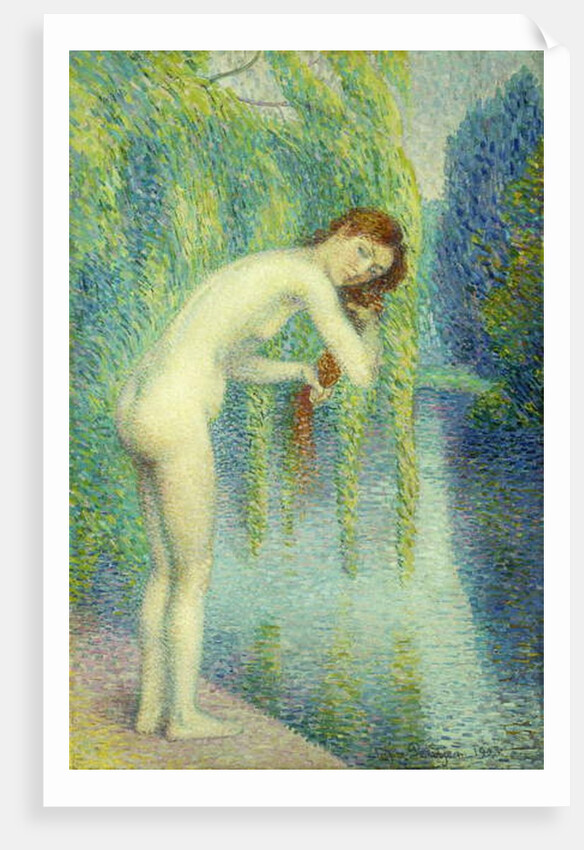 Bather Washing her Hair; Baigneuse Se Lave les Cheveux, 1903 by Hippolyte Petitjean