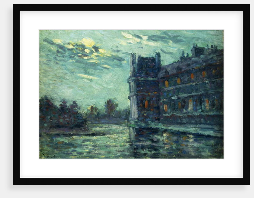 The Floods of 1910, The Pavilon de Flore, at The Louvre, Paris; Les Inondations de 1910, Le Pavillon de Flore, 1910 by Maximilien Luce