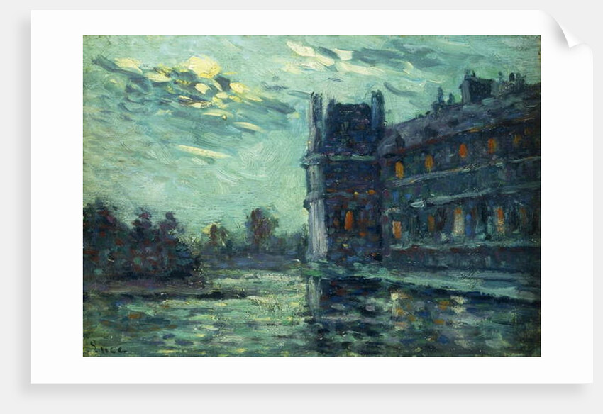 The Floods of 1910, The Pavilon de Flore, at The Louvre, Paris; Les Inondations de 1910, Le Pavillon de Flore, 1910 by Maximilien Luce