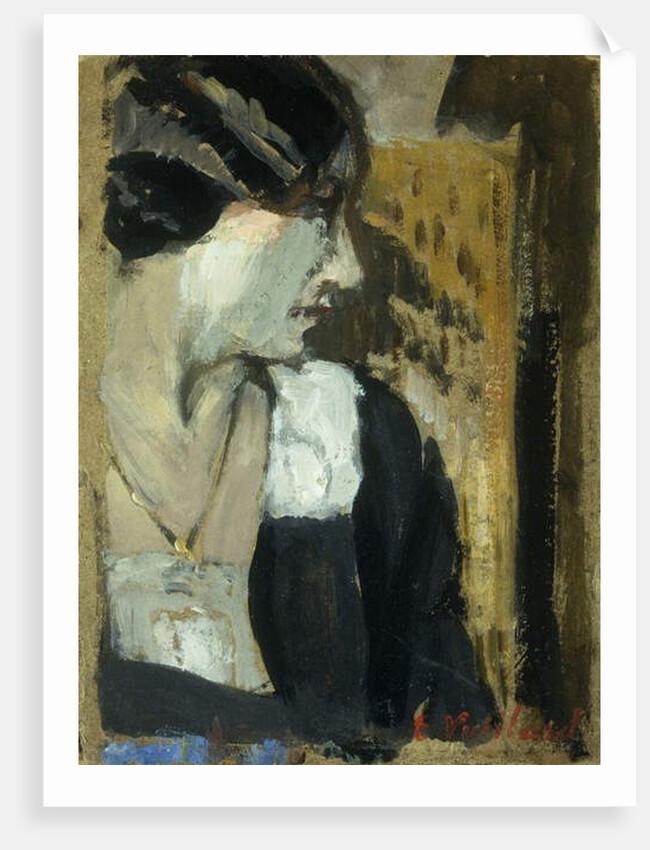 Profile of a Woman; Profil de Femme by Edouard Vuillard
