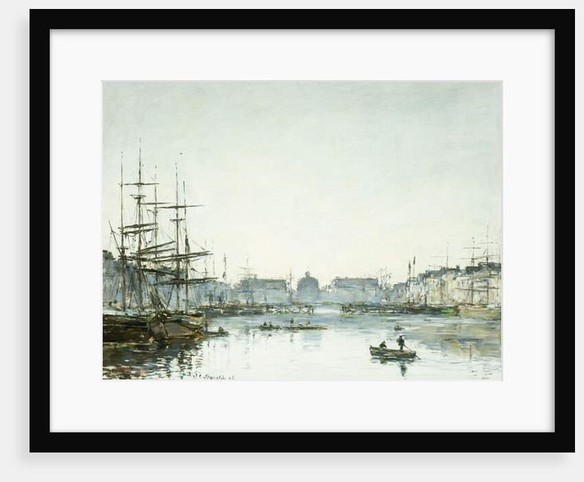 Le Havre, Le Bassin du Commerce, 1894 by Eugene Louis Boudin