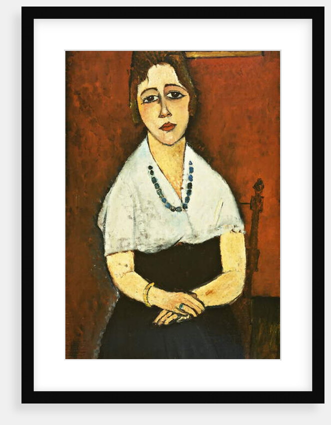 Girl With Necklace; La Fille Au Collier, 1917 by Amedeo Modigliani