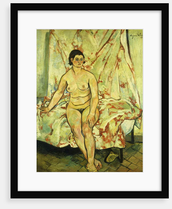 Nude Sat on the Edge of a Bed; Nu Assis sur le Bord d'un Lit, 1929 by Marie Clementine Valadon