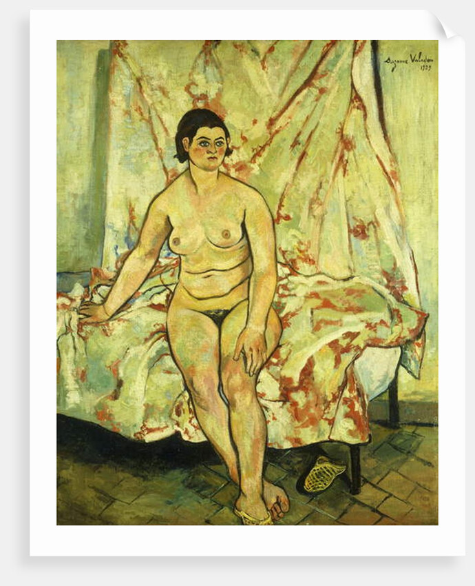 Nude Sat on the Edge of a Bed; Nu Assis sur le Bord d'un Lit, 1929 by Marie Clementine Valadon