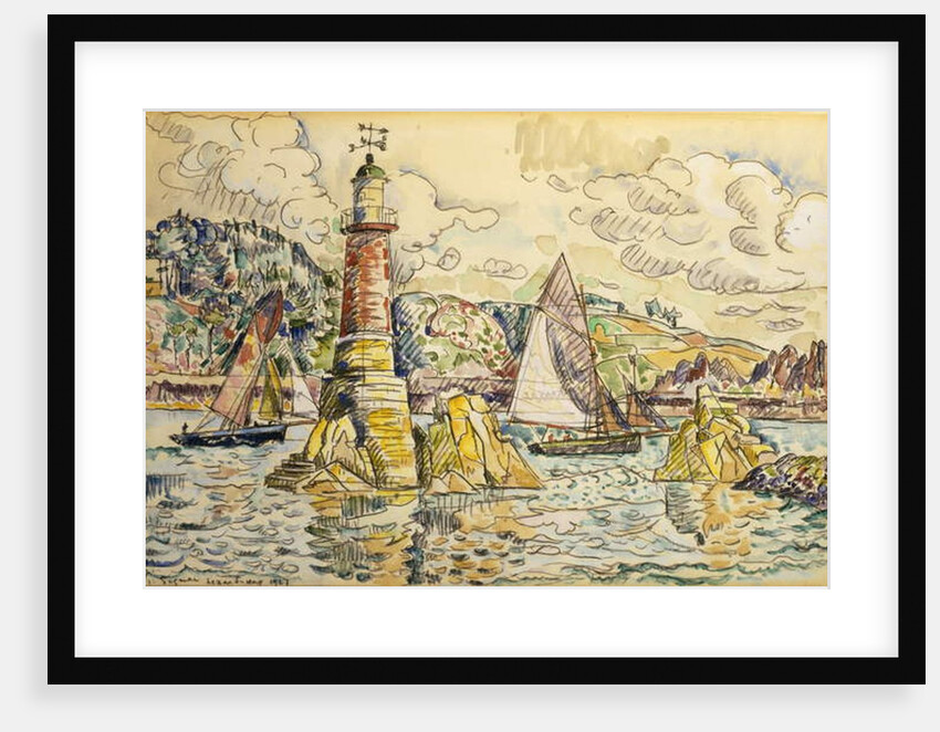 La Phare a Lezardrieux, 1927 by Paul Signac