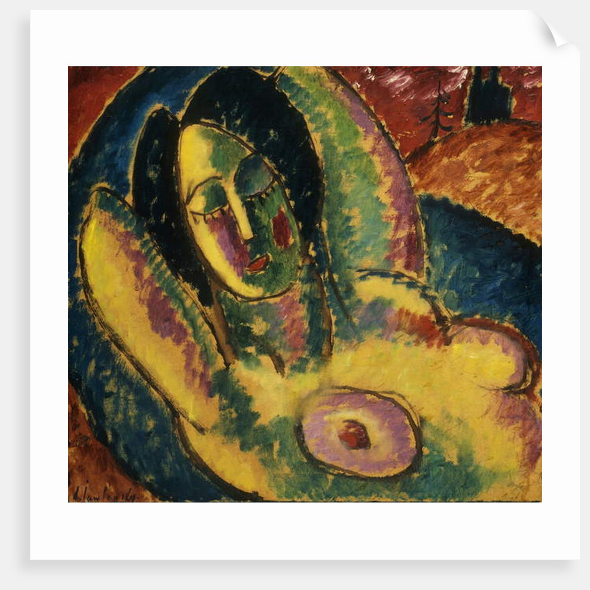 Sleeping; Schlafende, 1912 by Alexej von Jawlensky