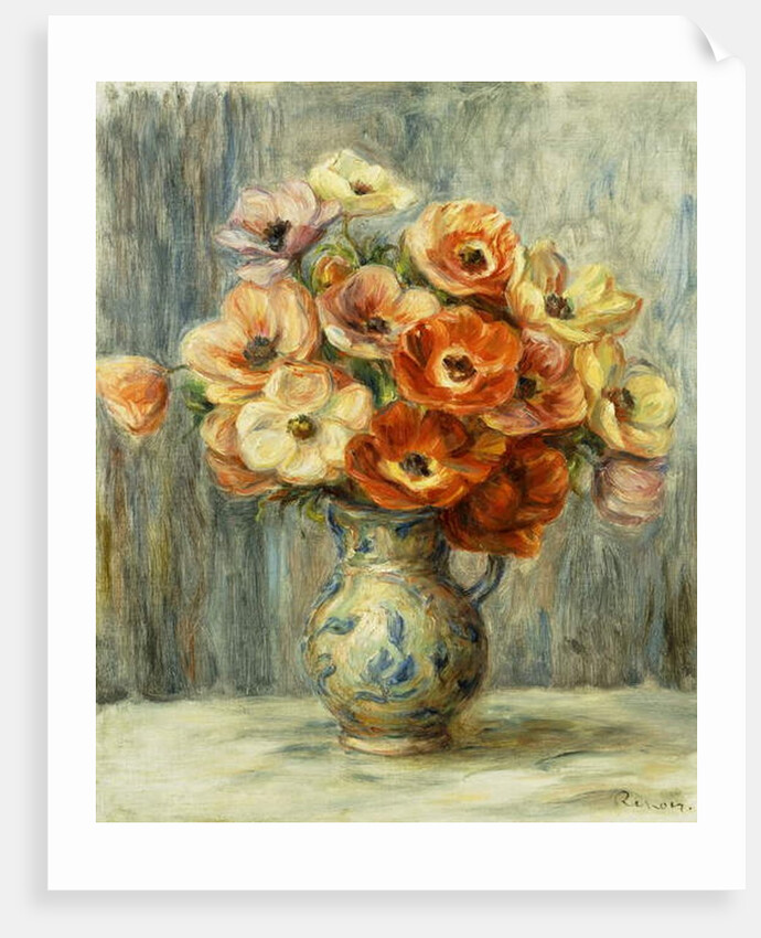 Vase d'Anemones, by Pierre Auguste Renoir
