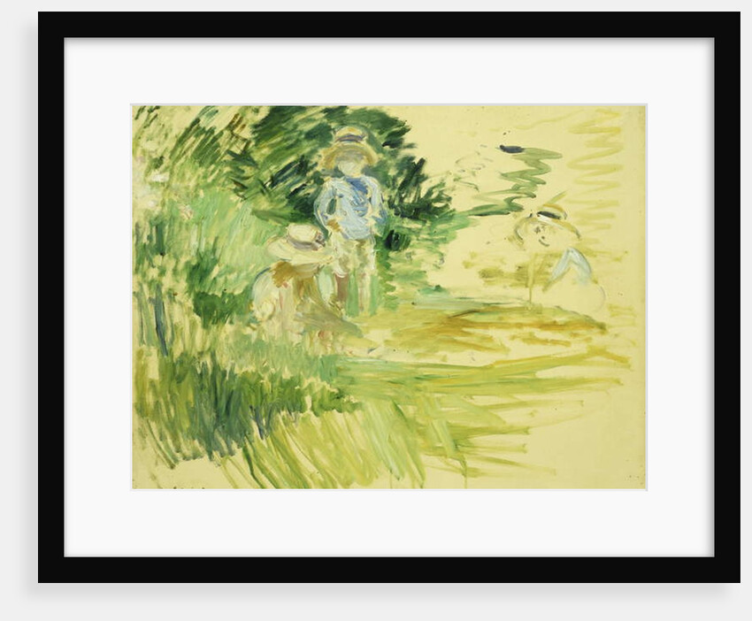 Children by the Side of a Lake; Enfants au Bord du Lac, 1894 by Berthe Morisot