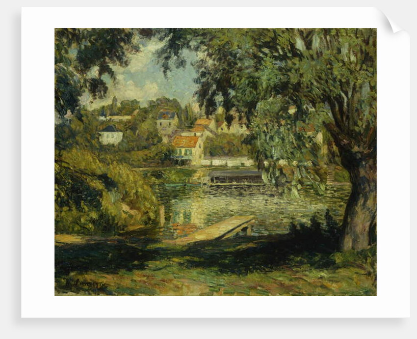 Village on the Banks of the River; Village au Bord de la Riviere, c.1900 by Henri Lebasque