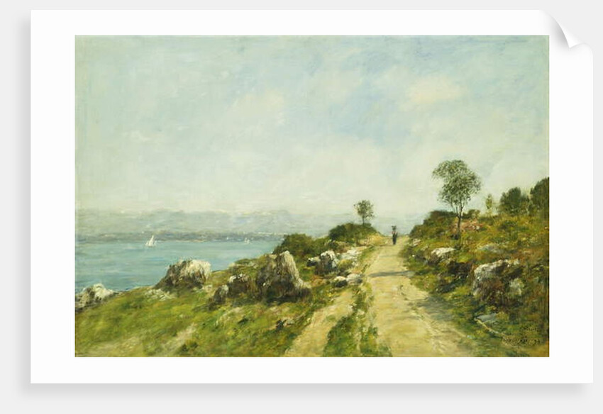 The Road, Antibes; Antibes, la Route, 1893 by Eugene Louis Boudin