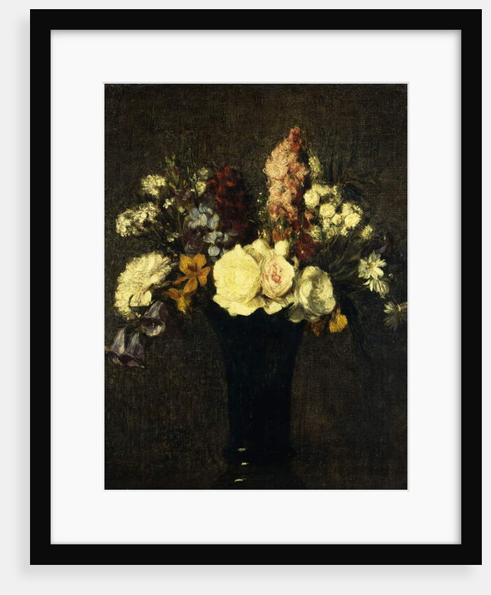 Vase of Flowers; Vase de Fleurs, 1869 by Ignace Henri Jean Fantin-Latour