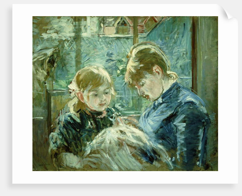 The Dressmaking Lesson; Le Lecon de Couture, 1884 by Berthe Morisot