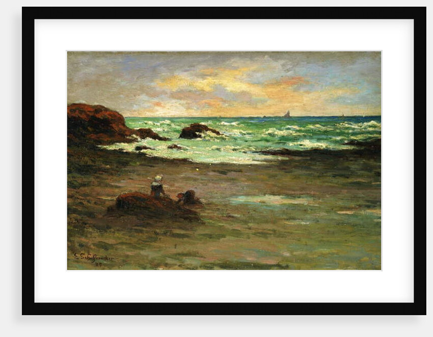 A corner of the Beach at Concarneau; Un Coin de Plage a Concarneau, 1887 by Claude Emile Schuffenecker