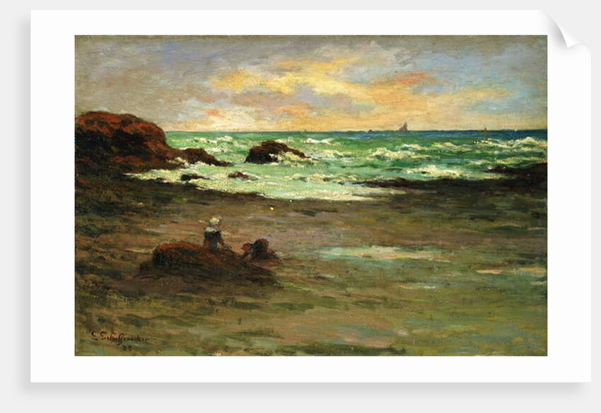 A corner of the Beach at Concarneau; Un Coin de Plage a Concarneau, 1887 by Claude Emile Schuffenecker