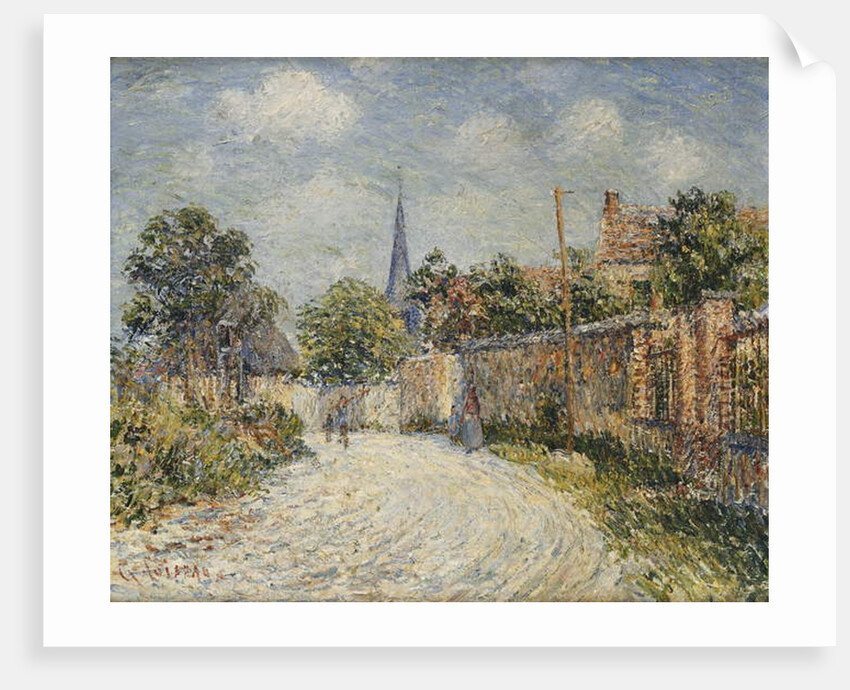 The Village Street; La Rue de Village by Gustave Loiseau