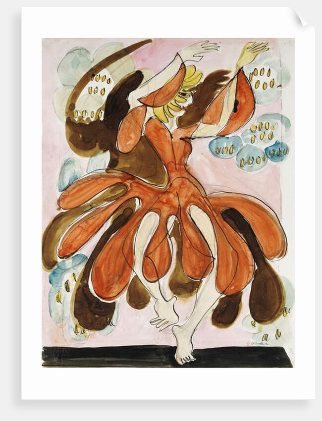 The Dancer Palucca; Die Tanzerin Palucca, c. 1930-31 by Ernst Ludwig Kirchner