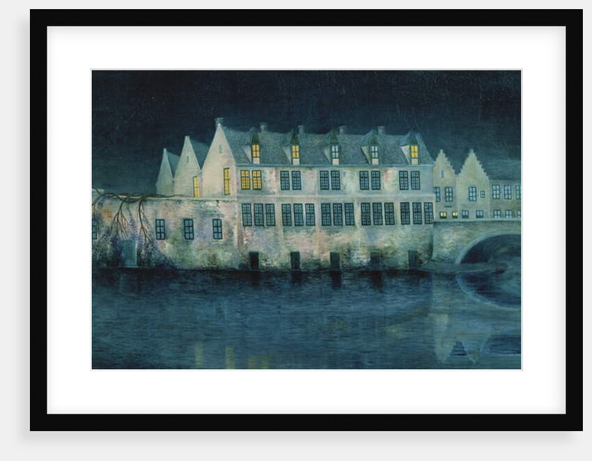 The Night in Bruges; La Nuit a Bruges, 1897 by William Degouve de Nuncques